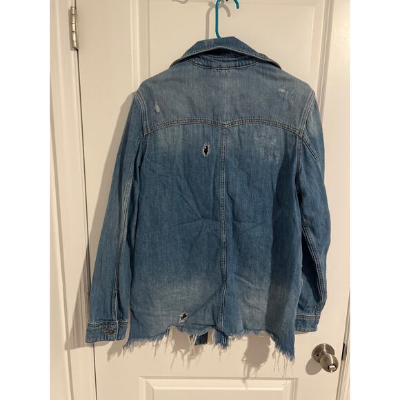 Free People Moon Child Distressed Denim Jacket – Size XS - Picture 5 of 5